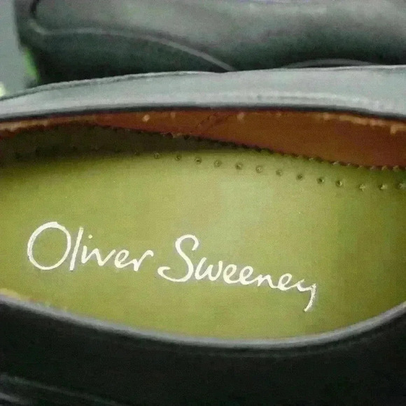 Olivier Sweeney Percotto Men\'s Black Calf Leather Slip On Loafers Shoes Size 8 main image 8
